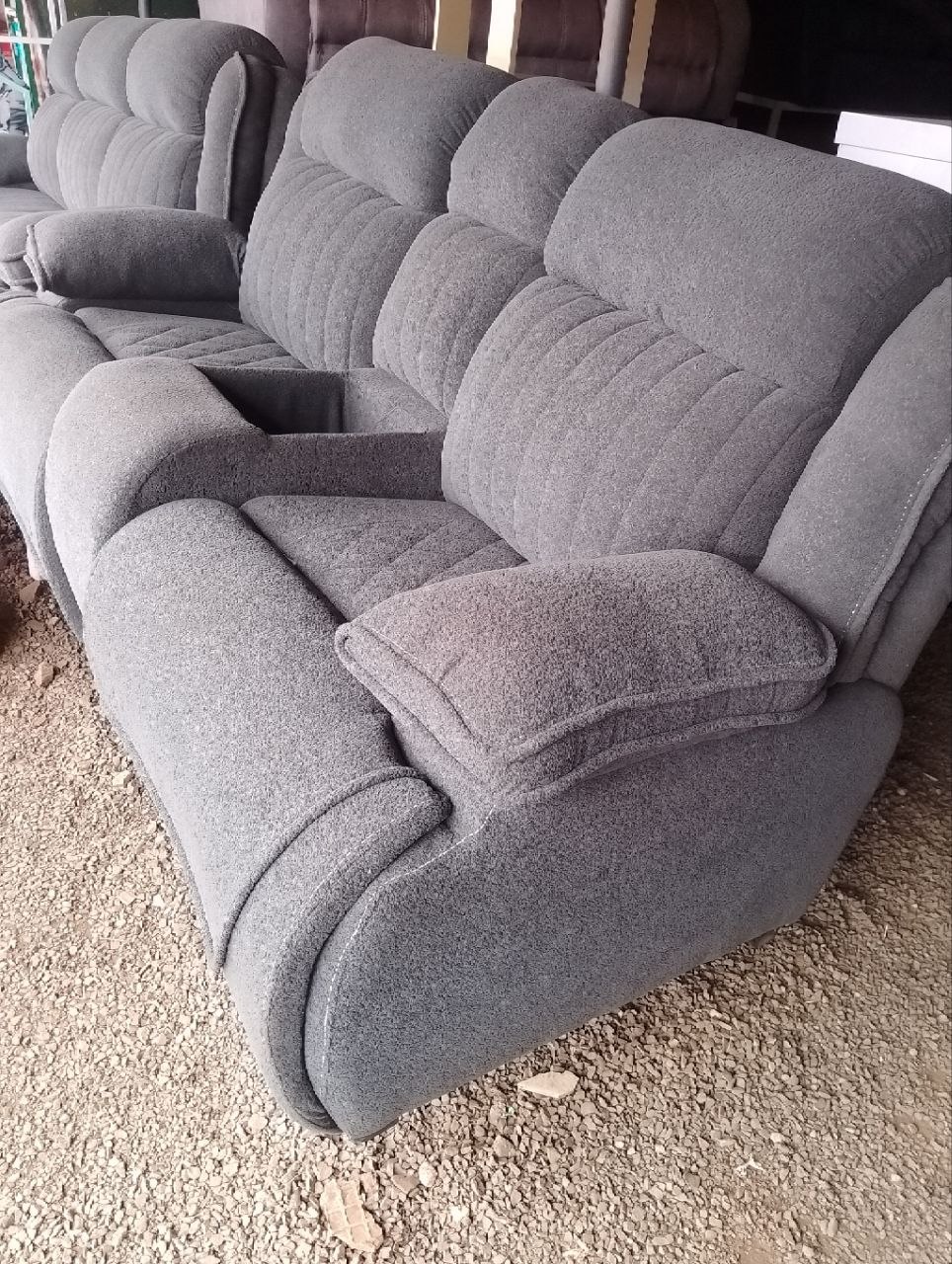 Custom furniture installed in a home project: Custom Walk-In Sofa, Nairobi