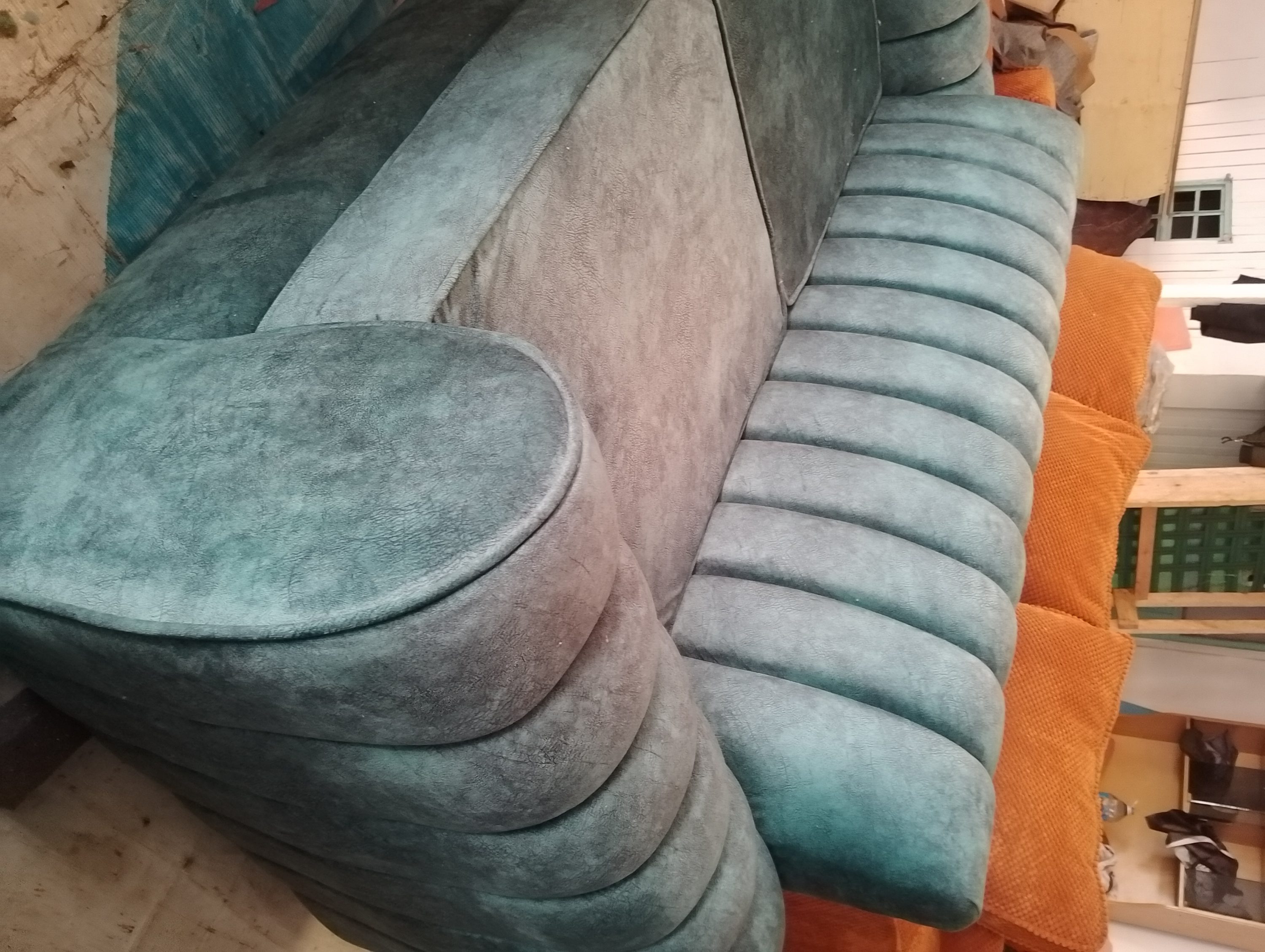 Custom furniture installed in a home project: Leather Suite, Kerugoya