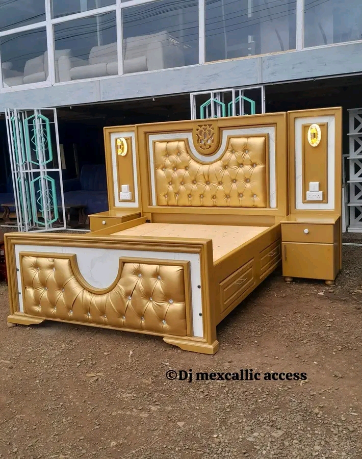 Elegant living room furnished with warm wood furniture, showcasing handcrafted craftsmanship