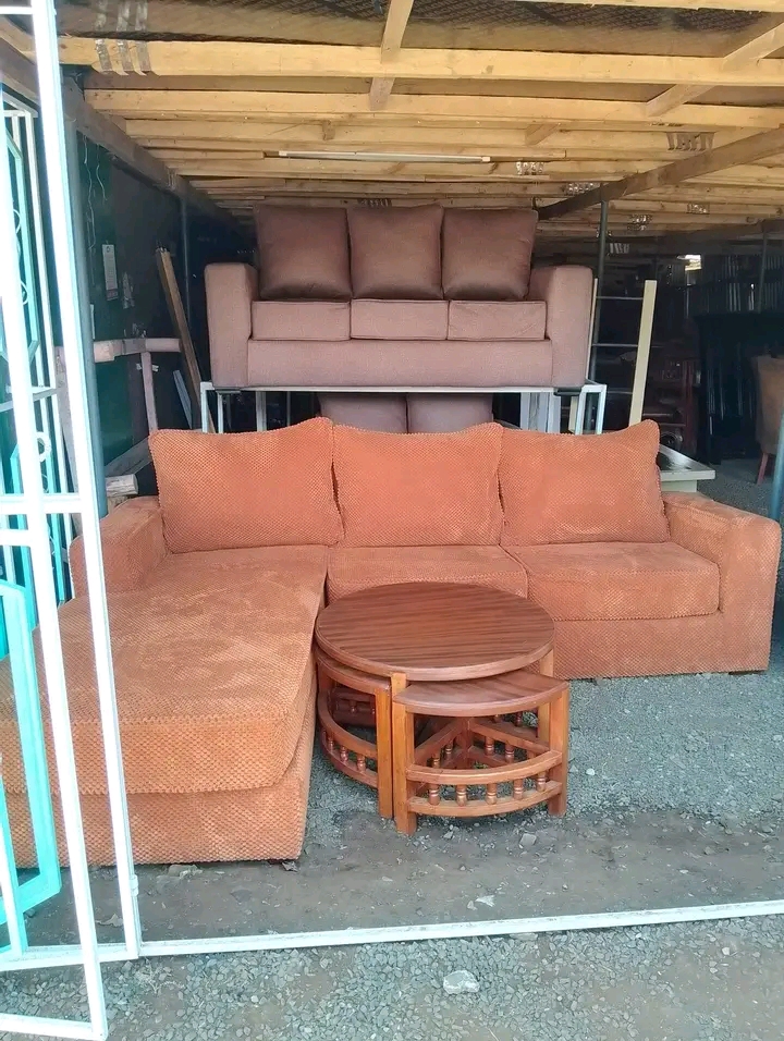 Handcrafted L Seater by Wachira Spotless Furniture