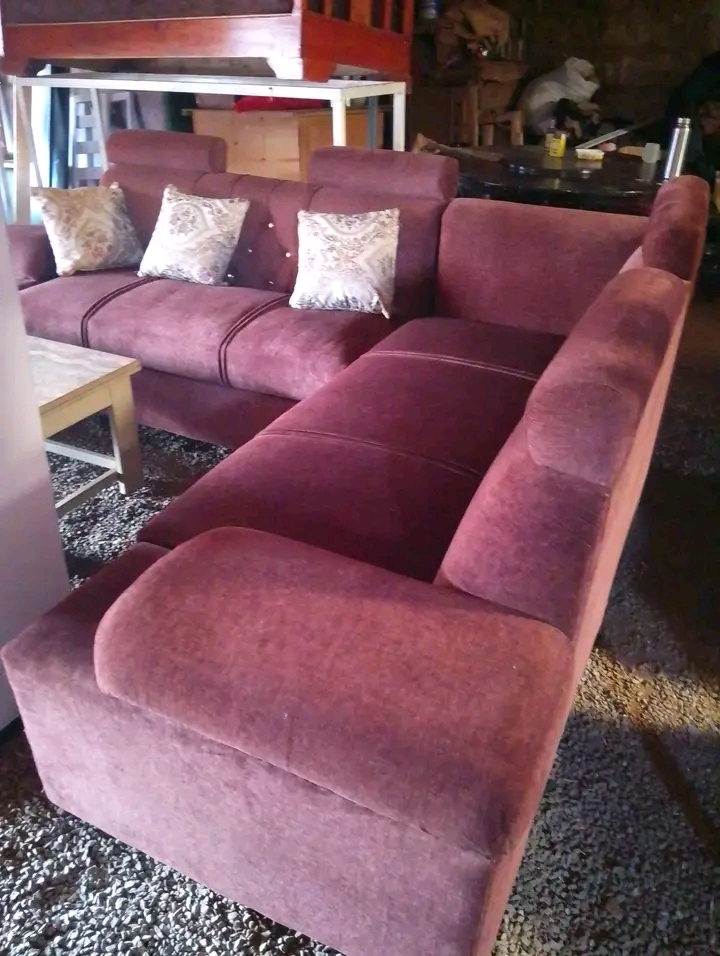 Handcrafted Customized L Seater  by Wachira Spotless Furniture