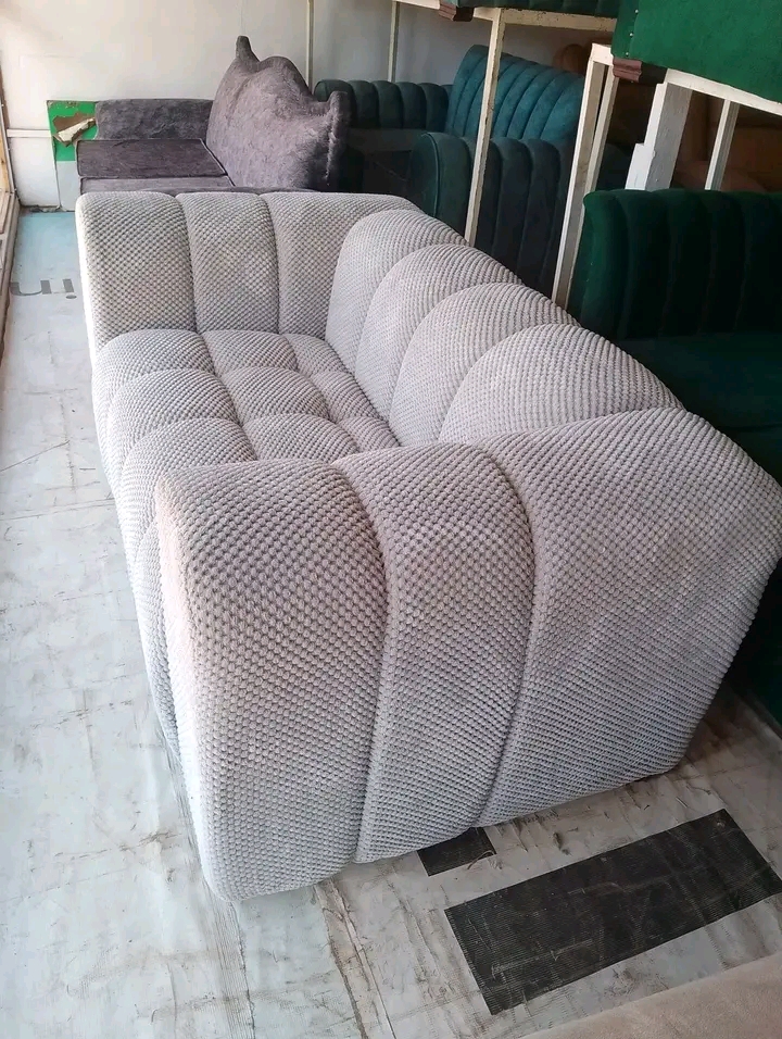 Handcrafted White Sofa by Wachira Spotless Furniture